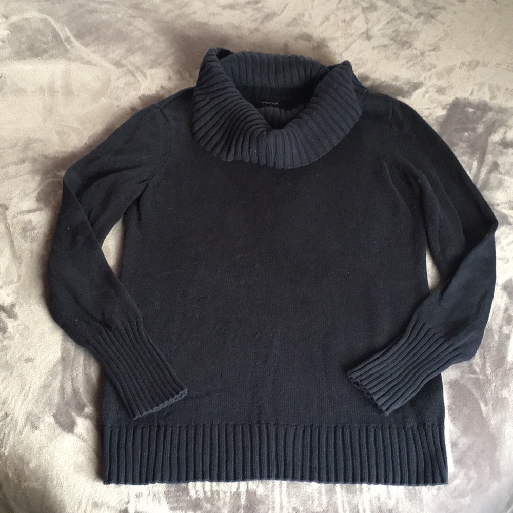 Náutica navy cowl neck sweater